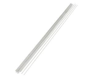 Sourcingmap 10Pcs DIY RC Model Stainless Steel Circular Round Rod Bar 400mm x 2mm