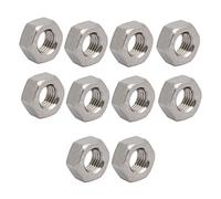 Sourcingmap 10pcs M6 x 0.75mm Pitch Metric Fine Thread 304 Stainless Steel Hex Nuts