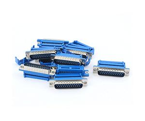 sourcingmap 10Pcs Parallel Port D-SUB DB25 25-Pin Male IDC Flat Cable Connector
