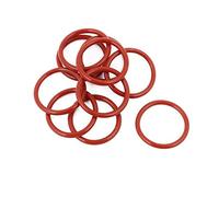 sourcingmap 10Pcs Red 16mm x 1.5mm Silicone Rubber Gasket O Ring Sealing Ring Heat Resistant