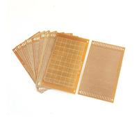 Sourcingmap 10Pcs Single Side Copper Prototype PCB Matrix Board 150mmx90mm 3mm Hole Pitch