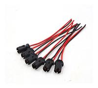 sourcingmap 10Pcs T10 W5W LED Light Bulb Socket Wire Connector