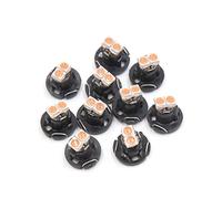 sourcingmap 10pcs T4.2 Purple 2-3020-SMD LED Car Interior Dashboard Panel Light