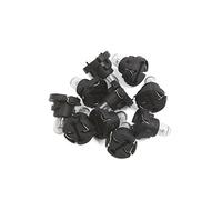 sourcing map 10Pcs Yellow T4 Car Dashboard LED Indicator Side Light Bulb Internal