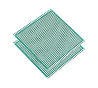 Sourcingmap 10x10cm Single Sided Universal Printed Circuit Board for DIY Soldering Green Thickness 1.6mm 2pcs