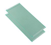 Sourcingmap 10x22cm Single Sided Universal Printed Circuit Board for DIY Soldering Green 2pcs