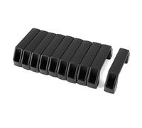 Sourcingmap 11cm 4.3" Length Black Plastic Cabinet Drawer Pull Handles 10pcs