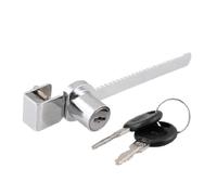Sourcingmap 11mm Length Sliding Silver Tone Glass Drawer Cabinet Lock W Keys 140 x 26 x 26mm