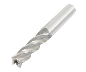 sourcingmap 11mmx12mmx95mm 4 Flutes HSS-AL End Mill Milling Cutter Tool Straight Shank