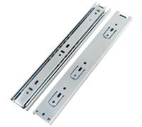 Sourcingmap 12-Inch Cold Rolled Steel Drawer Slides, Full Extension Ball Bearing Slide Track Rail 39mm Wide 55lb Capacity 1 Pair