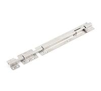 Sourcingmap 12-inch Long Stainless Steel Door Latch Sliding Lock Barrel Bolt, Stainless Steel