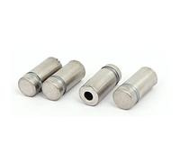 Sourcingmap 12mmx25mm Stainless Steel Glass Table Spacers Standoff Fixing Screws Bolts 4pcs