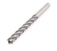 sourcingmap 135mm Long 10mm Cutting Dia HSS-AL Straight Shank 4 Flutes End Mill