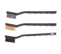 sourcingmap 14A618 180mm Copper Steel Nylon Wire Brush Set of 3