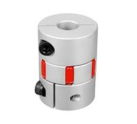 sourcingmap 14mm to 14mm Shaft Plum Shaped Coupling Coupler 40mm Diameter 55mm Length