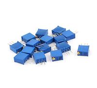 Sourcingmap 15 Pcs 3296W 10K ohm Multiturn Potentiometer Pot Variable Resistor