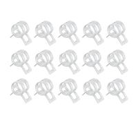 Sourcingmap 15Pcs Spring Band Type Action Fuel/Silicone Vacuum Hose Pipe Clamp, 8.5mm Low-Pressure Air Spring Hose Clip Clamp for Automotive Oil Pipe Water Pipe, Silver