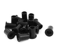 sourcingmap 15Pcs Strain Relief Cord Boot Protector Cable Hose Black 20x11.5x7mm
