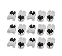 Sourcingmap 15Pcs T5 Fluorescent Light Holder G5 Base Snap-in Tombstone Lamp Socket AC 500V 2A for LED Fluorescent Tube