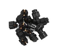 sourcingmap 15pcs T5 Twist Socket PC74 Instrument Panel Dash Light Adapter