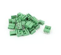 Sourcingmap 16 Pair 3.96mm Pitch 4 Pin PCB Pluggable Terminal Block Connector