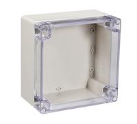 Sourcingmap 160x160x90mm/6.3x6.3x3.54inch Wateproof Electronic ABS Plastic DIY Junction Project Box Enclosure Case Outdoor/Indoor with Clear Cover