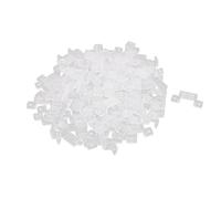 sourcingmap 16mm x 6mm Plastic LED Light Strip Fixing Mounting Bracket Clear 100pcs