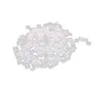 sourcingmap 16mm x 8mm Plastic LED Fixing Mounting Bracket Clear 50pcs