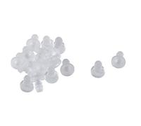 sourcingmap 16pcs 5mm Clear Flat Soft Stem Bumper Glide Patio Outdoor Furniture Chair Desk