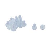 sourcingmap 16pcs 8mm Clear Soft Stem Bumpers Glide, Patio Outdoor Furniture Glass Table Desk Top Anti-collision Embedded