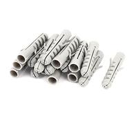 Sourcingmap 17pcs 14mm x 70mm Plastic Expansion Nails Hollow Wall Anchor Expandable Tube Connector Screws Bolts