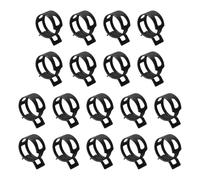 Sourcingmap 18Pcs Spring Band Type Action Fuel/Silicone Vacuum Hose Pipe Clamp, 21mm Low-Pressure Air Spring Hose Clip Clamp for Automotive Oil Pipe Water Pipe, Black