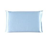 Sourcingmap 19 Momme Silk Zippered Pillowcases 1 Pack, Cyan 50cm x 65cm