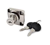 sourcingmap 19 x 20mm Cylinder Head Furniture Security Drawer Lock W 2 Keys