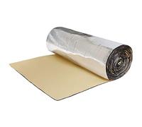 Sourcingmap 197mil 5mm 16.36sqft Car Exhaust Muffler Heat Sound Deadener Insulation Mat Sound Deadening Mat Aluminum Foil Foam for Hood Fender 60" x 40"