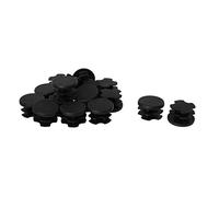 sourcingmap 19mm 0.75" OD Plastic Tube Inserts Pipe End Covers 16pcs, 0.63"-0.71" Inner Dia, Floor Protector Caps