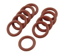 Sourcingmap 19mm x 3mm Silicone O Ring Oil Sealing Washers Grommets Red 10 Pcs