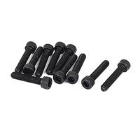 Sourcingmap 1mm Pitch M6 x 30mm Cap Head Hexagon Socket Key Screws Bolts 10 Pcs