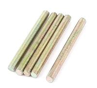 Sourcingmap 1mm Pitch M6 x 65mm Full Threaded Rod Bar Bronze Tone 5 Pcs