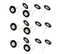 sourcingmap 2.35mm Round Shank T Shaped Bristle Polishing Brush Wheel Buffing Tool Black 15pcs