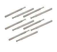 Sourcingmap 2.35mm Shank 2mm Dia Diamond Head Ball Shaped Grinding Mounted Point Bit 10pcs