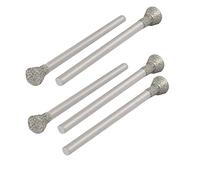 Sourcingmap 2.35mmx5mm Diamond Coated Inverted Cone Mounted Points Grinding Bits 5pcs