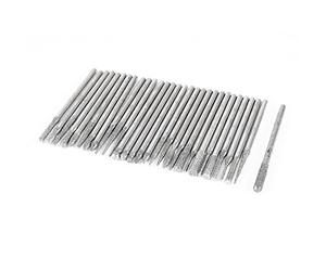 Sourcingmap 2.3mm Diameter Alloy Shank Diamond Grinding Drill Bit Set 30Pcs