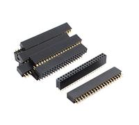 Sourcingmap 2.54mm 2x20 40-Pin Female Pin Header Socket Connector Strip 10 Pcs