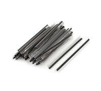 sourcing map 2.54mm Right Angle 40-Pin Male Pin Header Connector 100mm Length 50Pcs
