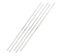 sourcingmap 2.5mm X 180mm Stainless Steel Straight Round Rod Bar Silver Tone 5pcs