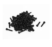 Sourcingmap 2.6mm x 14mm Threaded Carbon Steel Hex Head Self Tapping Screws 100pcs