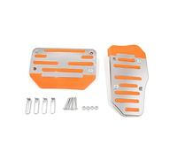 sourcingmap 2 in 1 Non-Slip Automatic Car Gas Brake Pedal Pads Cover Orange