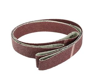 Sourcingmap 2-Inch x 72-Inch Aluminum Oxide Sanding Belt 36 Grits Sandpaper Lapped Joint for Belt Sander 2pcs
