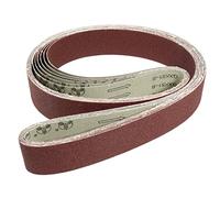Sourcingmap 2-Inch x 72-Inch Aluminum Oxide Sanding Belt 80 Grits Sandpaper Lapped Joint for Belt Sander 6pcs